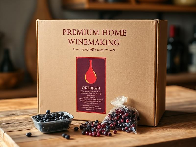 Cellar Craft Showcase red wine kit box with grape skins pouch